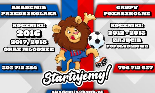 Wracają treningi Akademii Przedszkolaka oraz Grupy Popołudniowej!