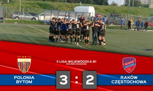 B1: Polonia Bytom – Raków Częstochowa 3:2 (2:2)