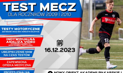 Test mecz młodych zawodników z roczników 2009/2010 do drużyn Polonii Bytom
