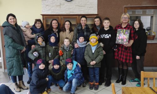 Niebiesko-czerwone serca rodziców oraz Żaków z rocznika 2014!