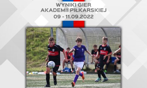 Podsumowanie wyników Akademii (09-11.09). Dwucyfrowe zwycięstwo zespołu A1!