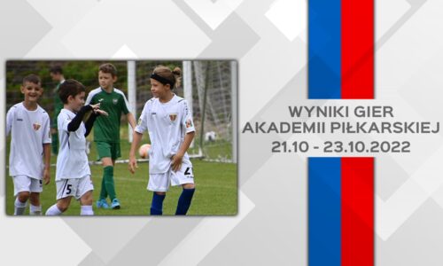 Podsumowanie wyników Akademii (21-23.10). Przełamanie Juniorów Młodszych